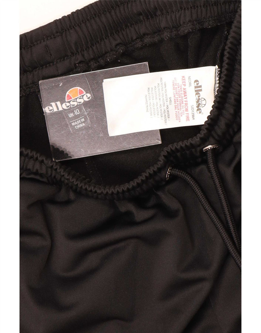 Ellesse ženske sportske kratke hlače UK 10 mali crni poliester