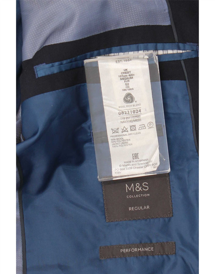 Marks & Spencer muška jakna sa 2 gumba UK 42 velika tamnoplava