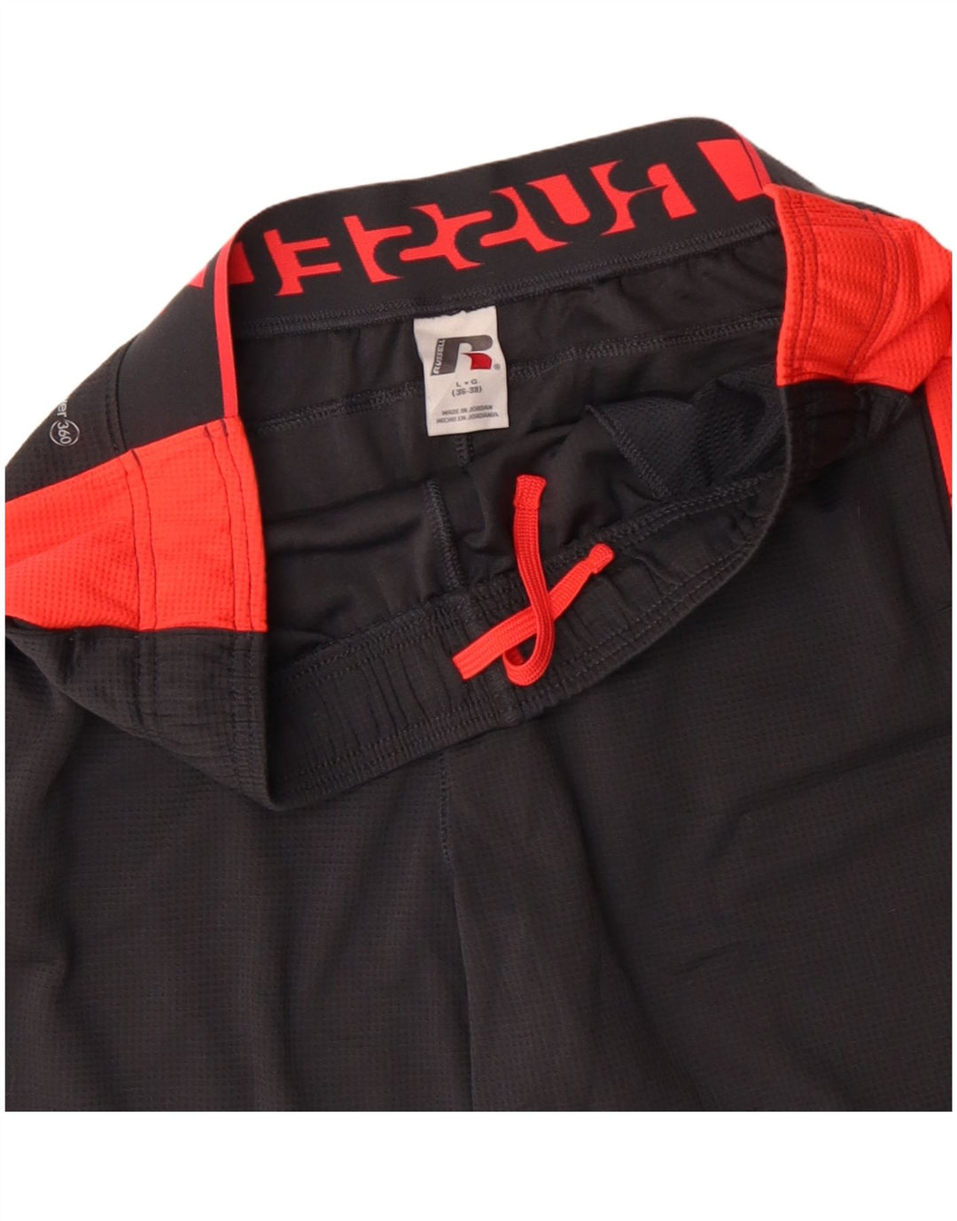 RUSSELL ATHLETIC Muške kratke sportske hlače s grafičkim motivima, velike sive boje