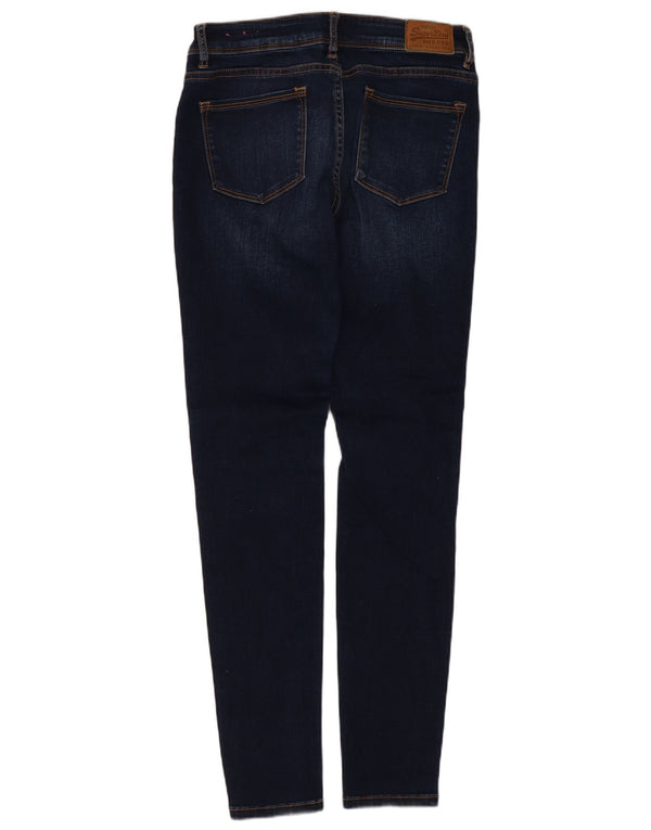 Superdry ženske traperice Alexia Jegging W27 L30 tamnoplavi pamuk