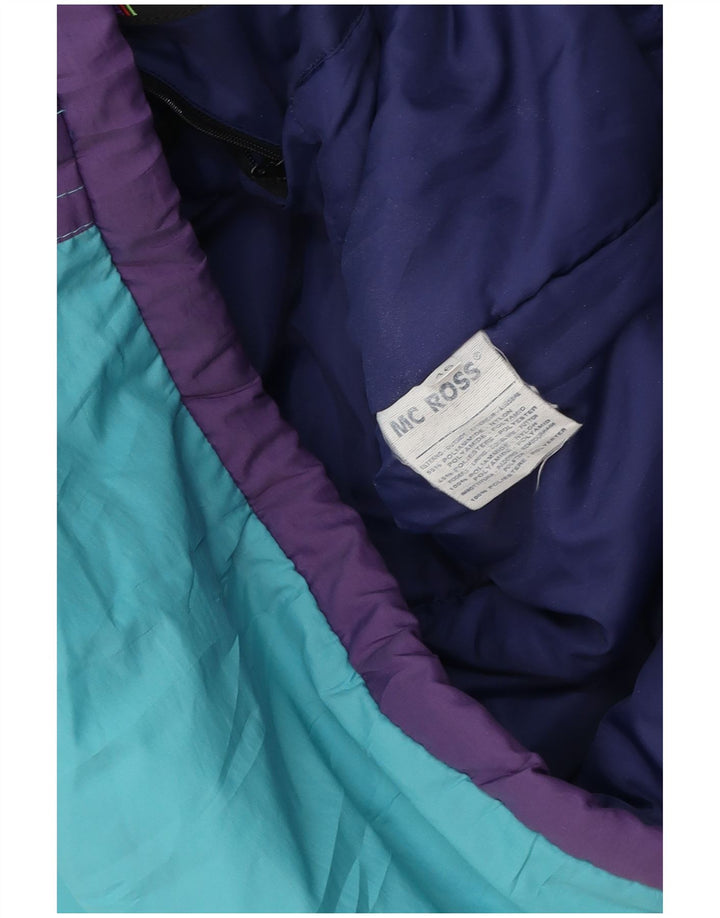 MC ROSS Muška opuštena skijaška jakna IT 46 Small Blue Colourblock najlon