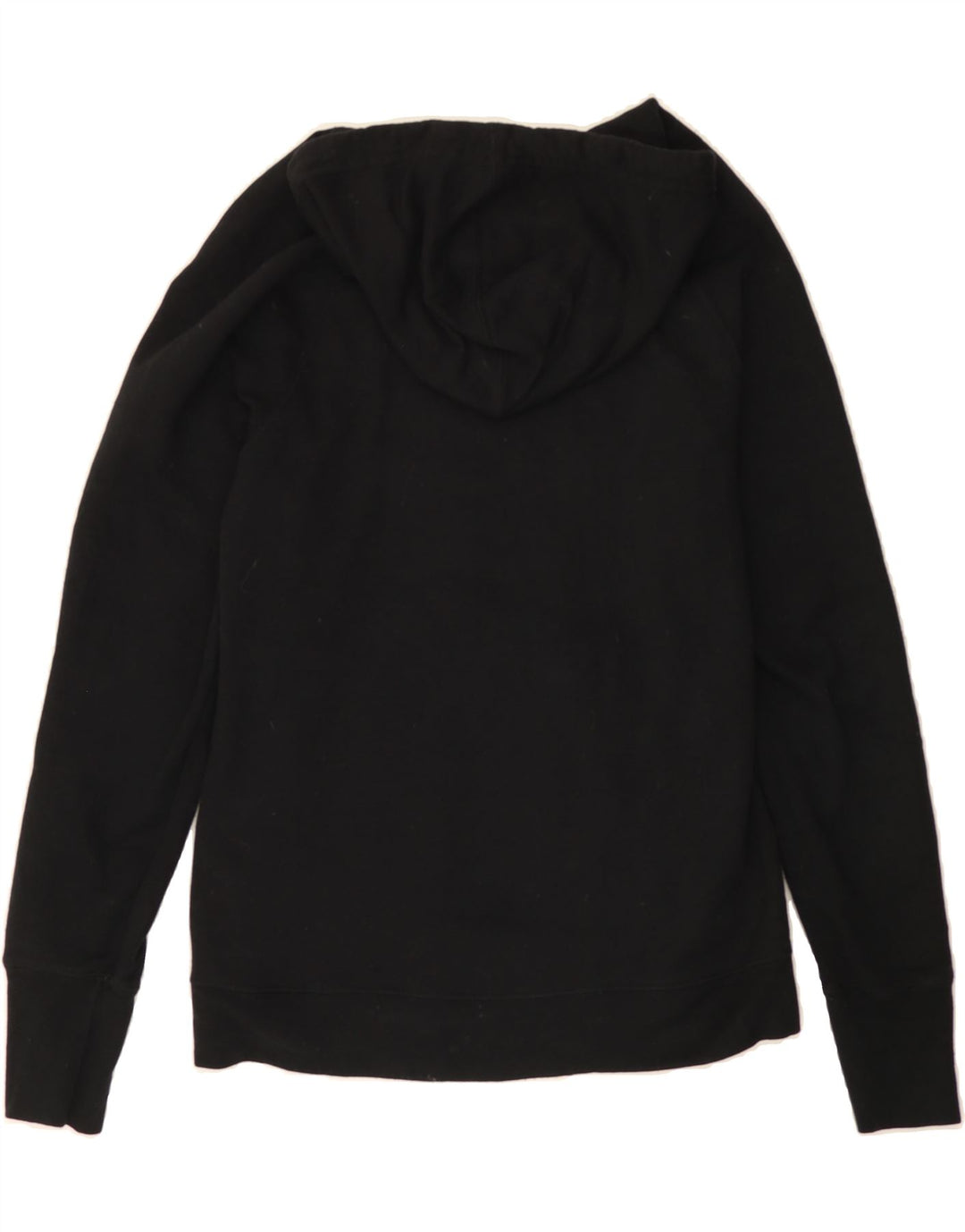 CHAMPION Womens Graphic Hoodie Jumper UK 14 Medium Black Polyester Vintage Champion and Second-Hand Champion from Messina Hembry 