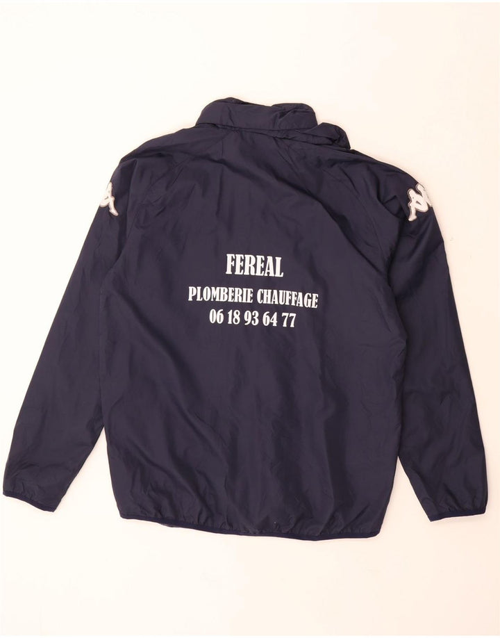 KAPPA muška trenirka s kapuljačom, srednja jakna od tamnoplavog poliestera