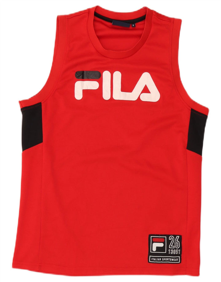 Fila muški grafički gornji dio prsluka mali crveni poliester u boji