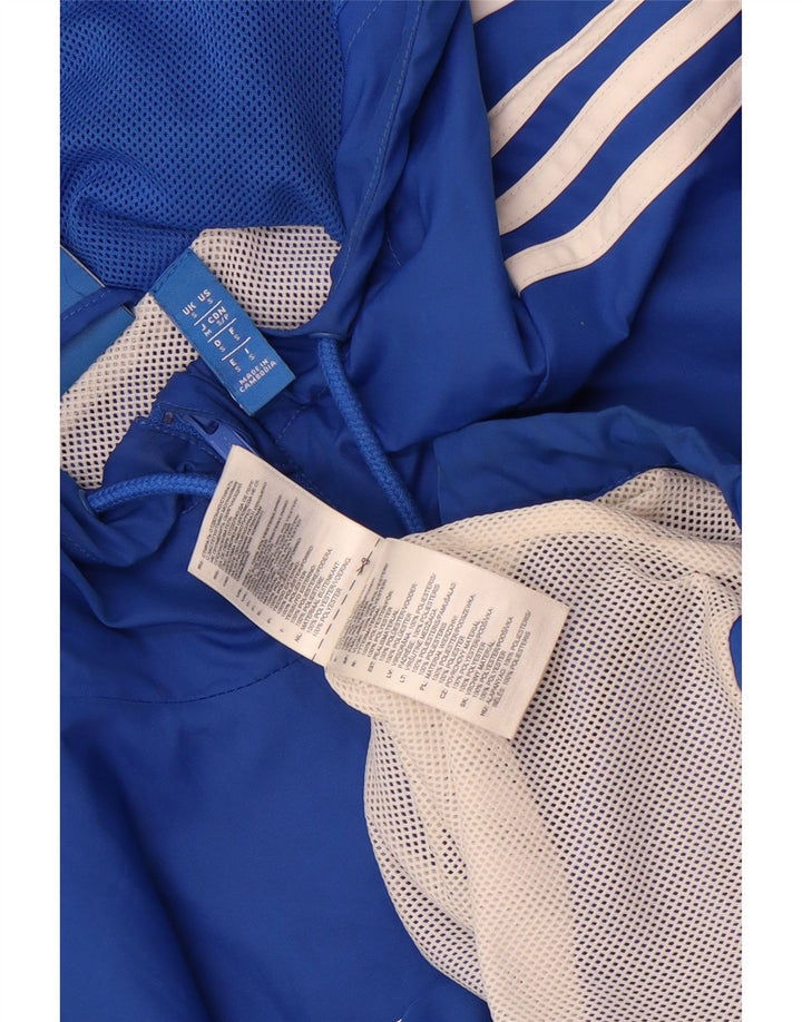 Adidas muška trenirka s kapuljačom, mala plava jakna od poliestera