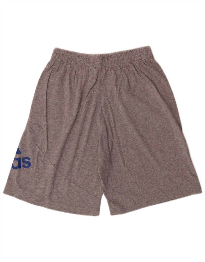 ADIDAS Mens Graphic Sport Shorts Medium  Grey Cotton