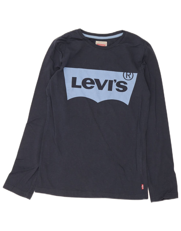 Levi's Boys Regular Graphic Majica dugih rukava 13-14 godina tamnoplavi pamuk