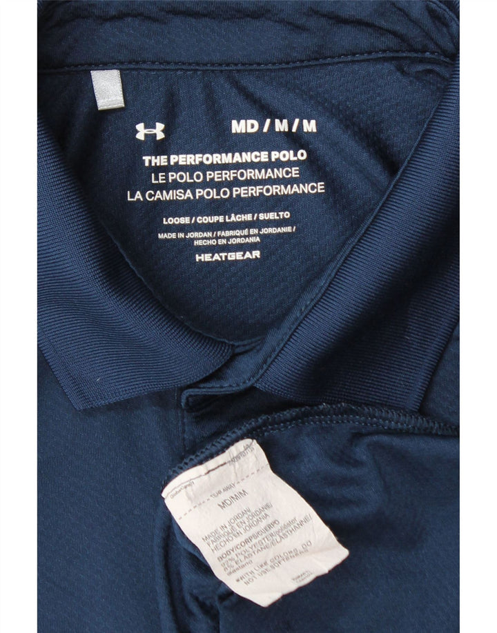 UNDER ARMOUR Muška polo majica Heat Gear Medium tamnoplavi poliester