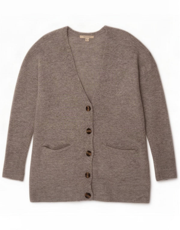 White Stuff Womens Cardigan Sweater UK 8 Small Grey Flected Acrylic