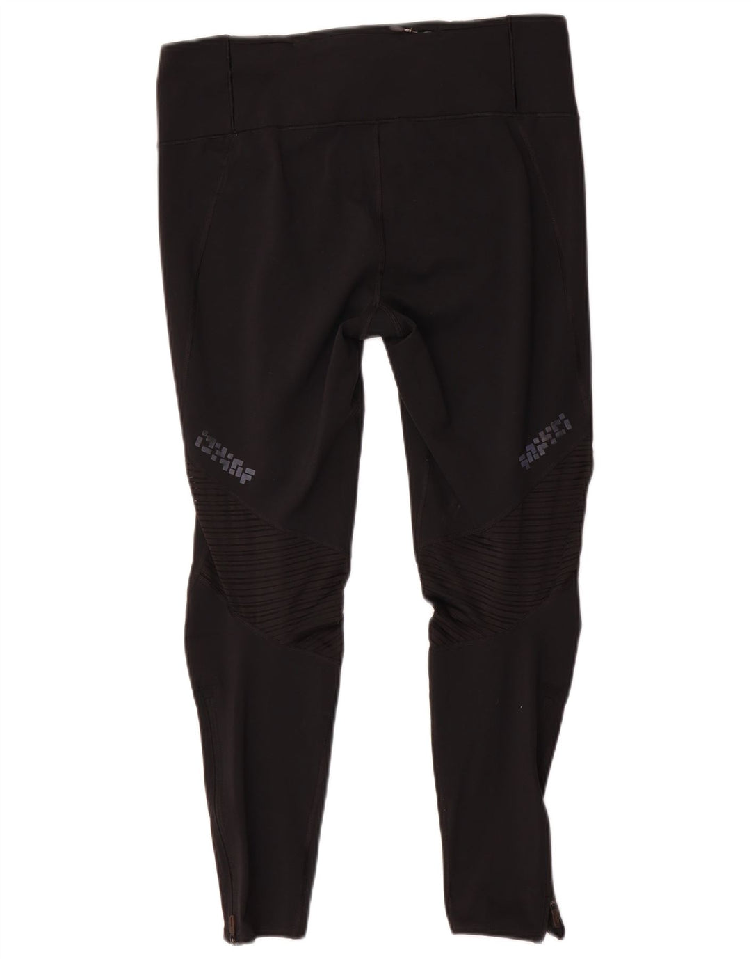 Adidas ženske Climacool grafičke tajice UK 16/18 velike crne poliesterske