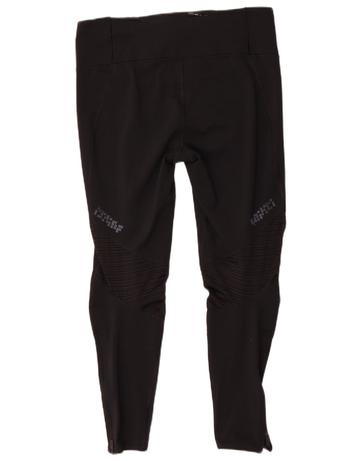 Adidas ženske Climacool grafičke tajice UK 16/18 velike crne poliesterske