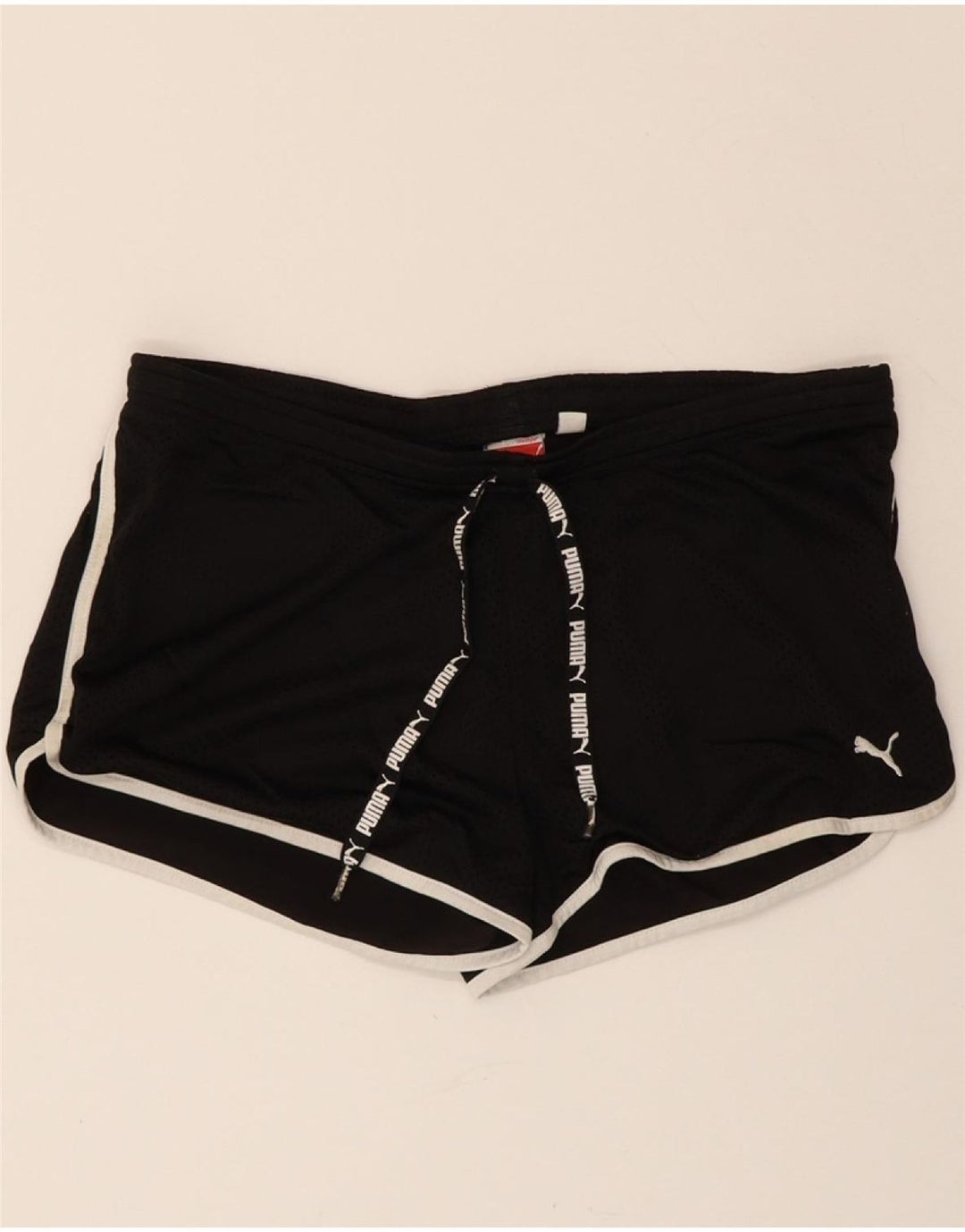PUMA Womens Sport Shorts UK 10 Small Black Vintage Puma and Second-Hand Puma from Messina Hembry 