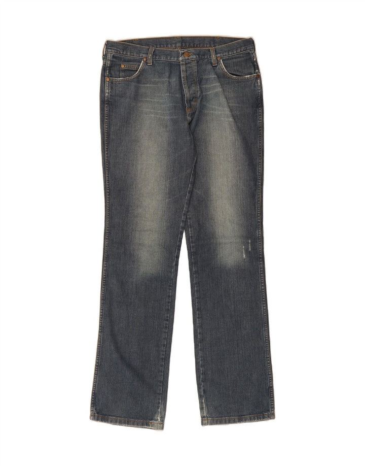 WRANGLER Mens Evolution Straight Jeans W36 L36 Plavi pamuk