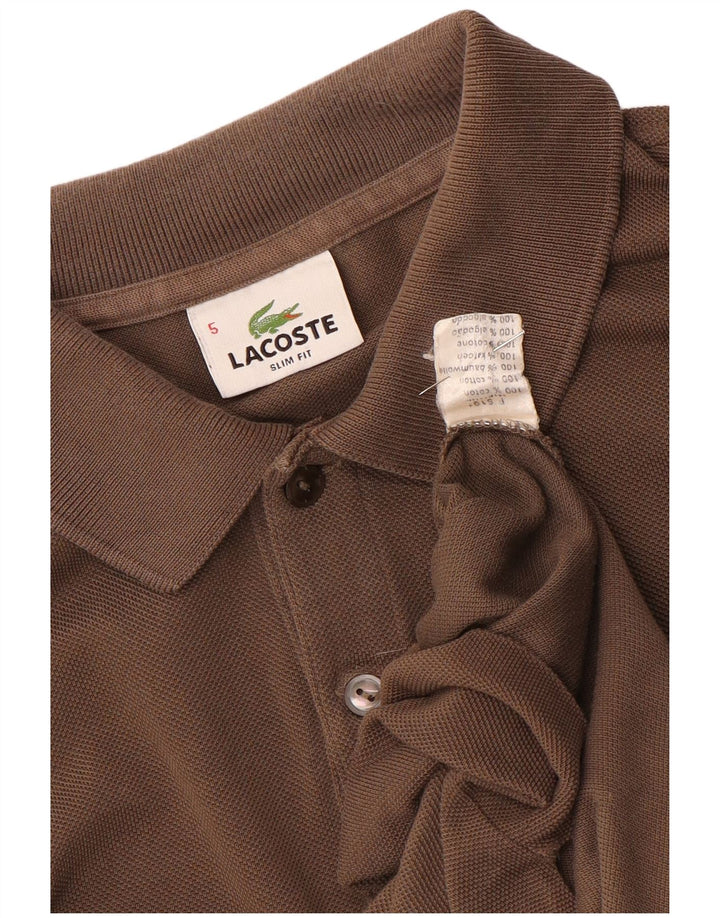 Lacoste muška uska polo majica veličine 5, velika smeđa pamuk