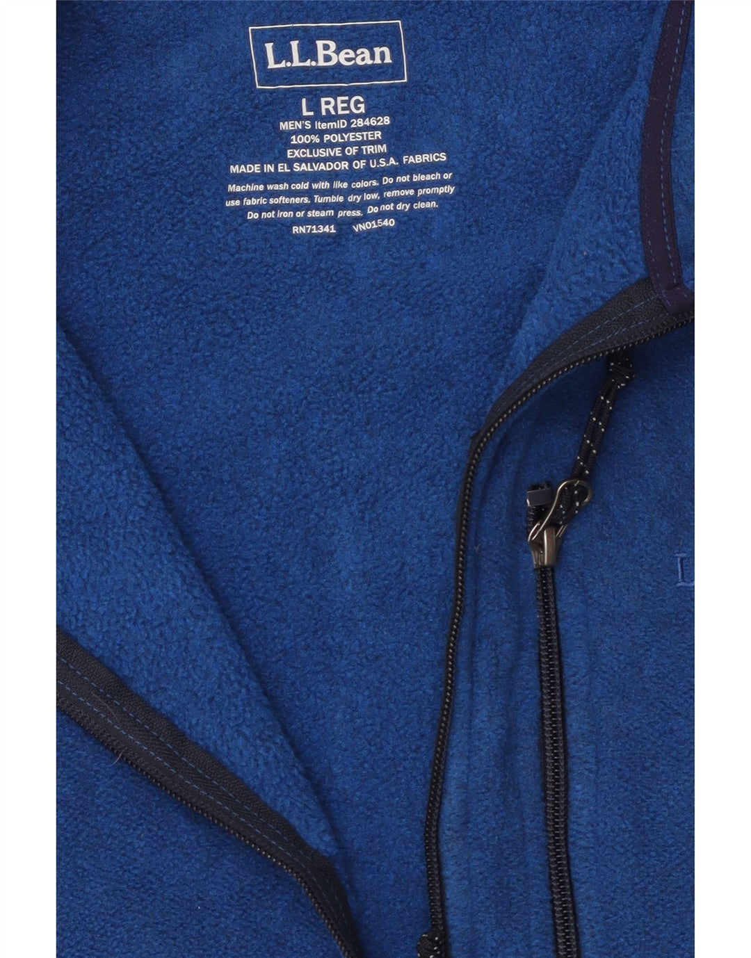 L.L.Bean muška jakna od flisa UK 40, veliki plavi poliester