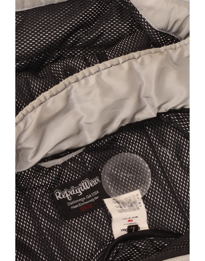 REFRIGIWEAR Ženska bomber jakna s kapuljačom Cruz UK 14 veliki srebrni poliester