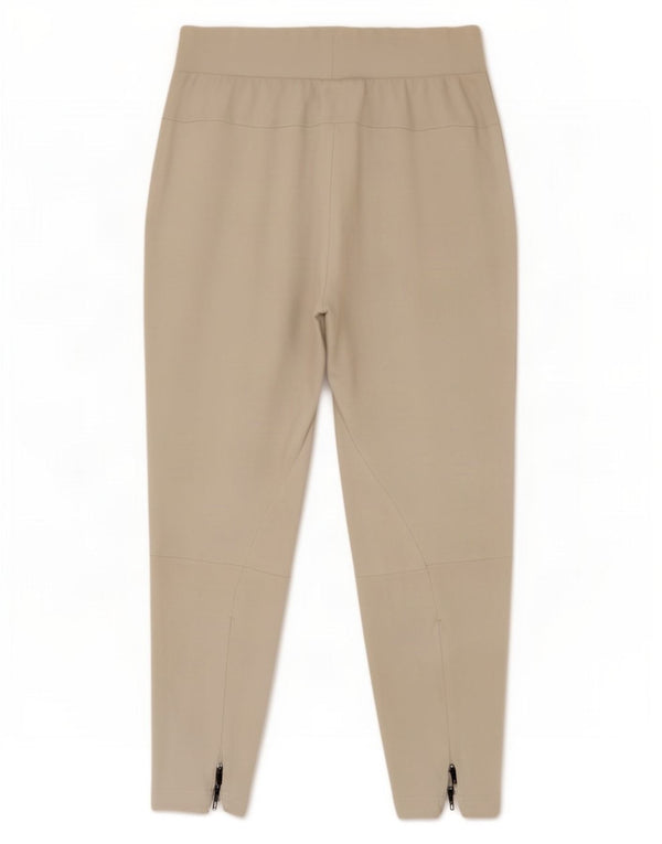 Adidas Womens Crop Tracksuit Trousers UK 12/14 Medium White Rayon