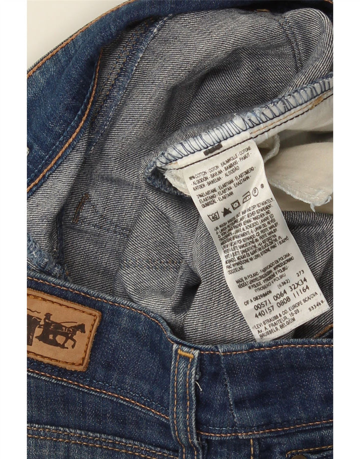 Levi's ženske 571 uske traperice W32 L34 plavi pamuk