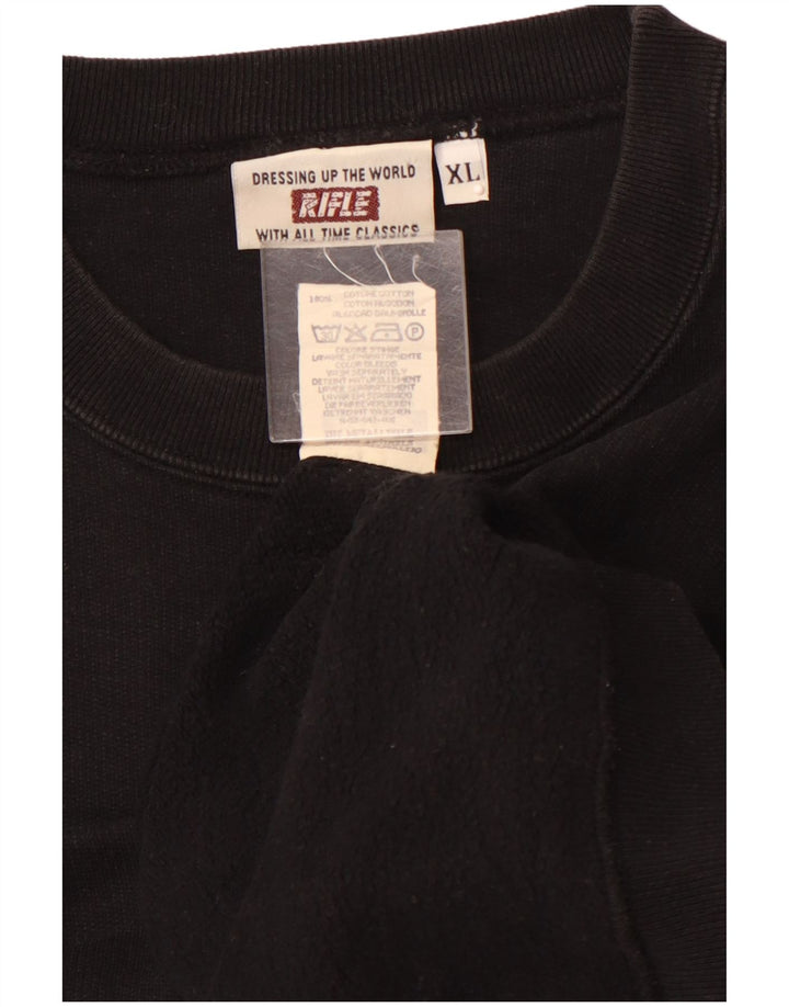 RIFLE Muški džemperi XL crni pamuk