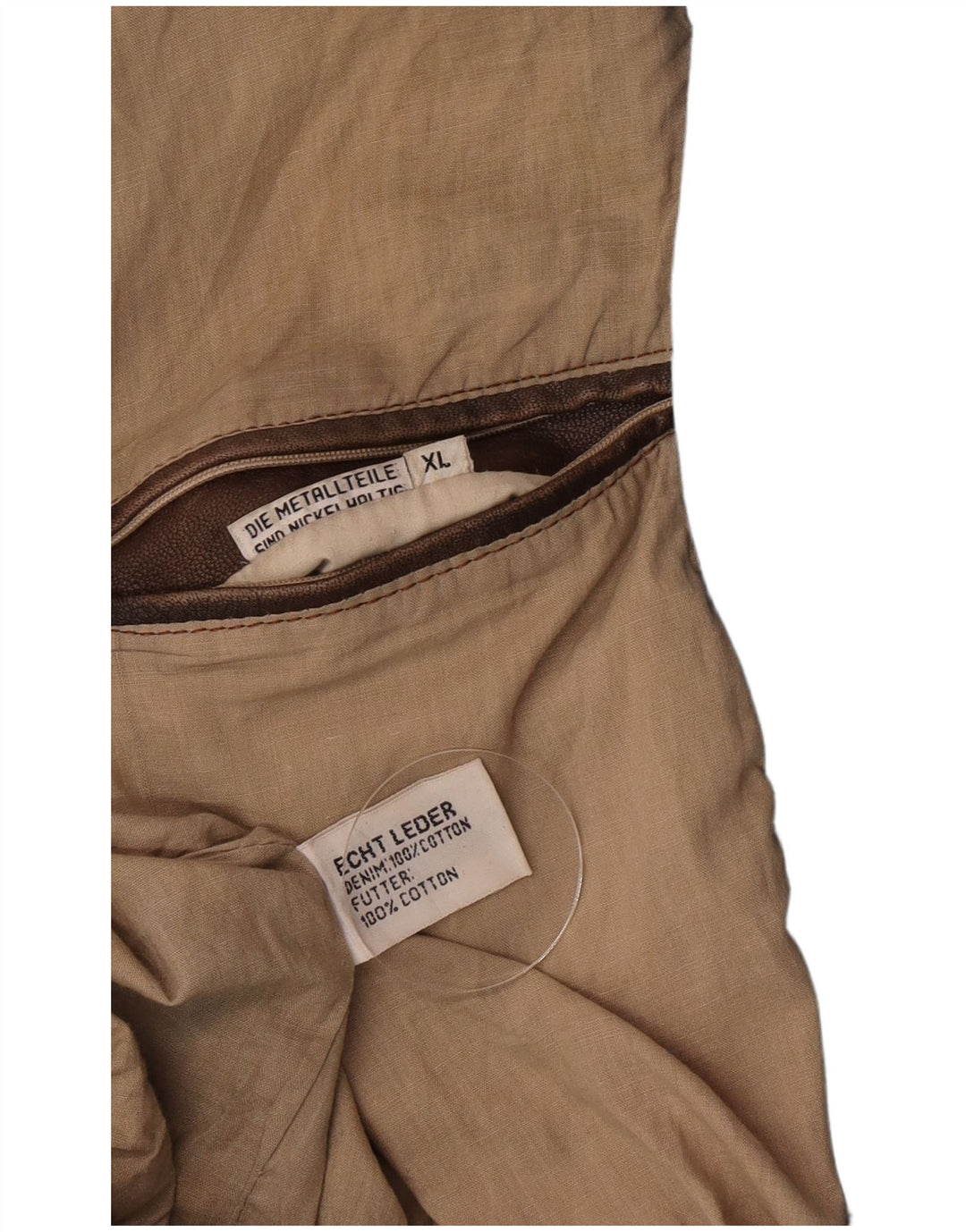 Vintage muška bomber kožna jakna UK 42 XL smeđa patchwork koža