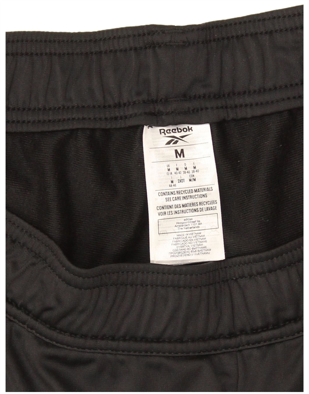 Reebok Ženska trenirka Hlače Joggers UK 12/14 Srednje crni poliester