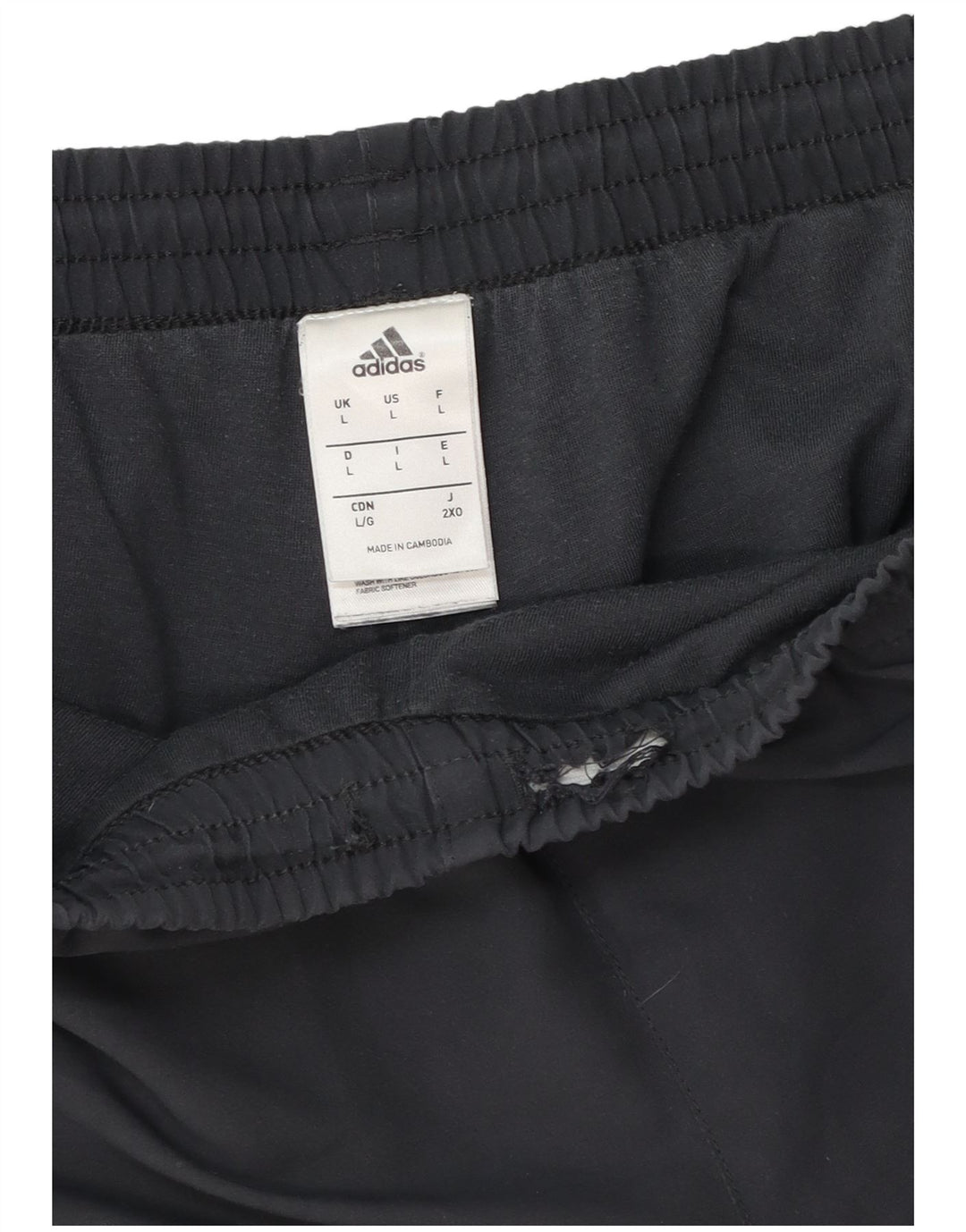 Adidas muške hlače od trenirke velike crne poliesterske