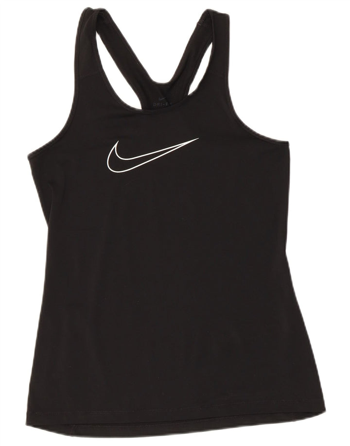 Nike Ženski grafički prsluk UK 10 Mali crni poliester