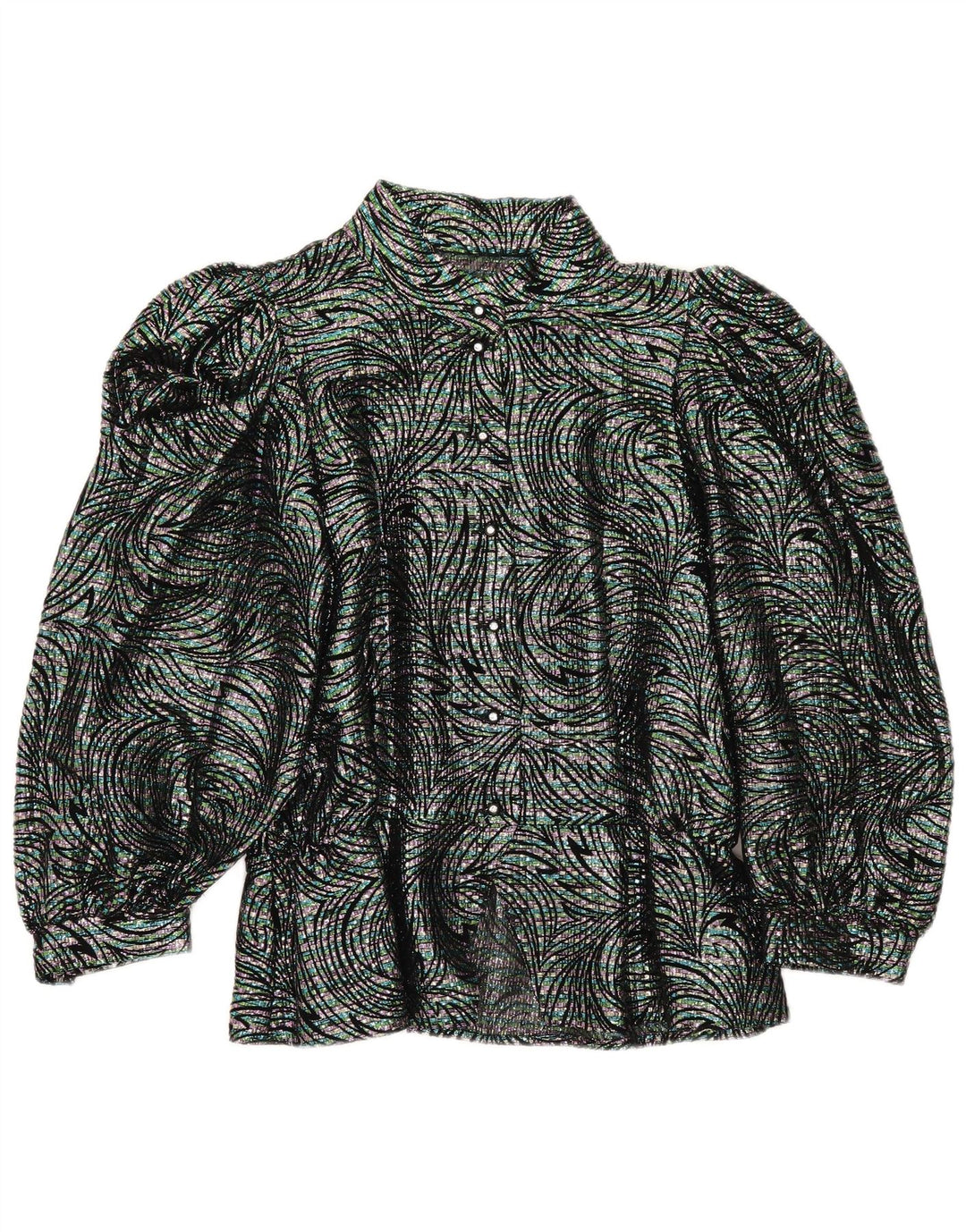 Vintage ženska košulja bluza IT 42 srednje raznobojna geometrijska