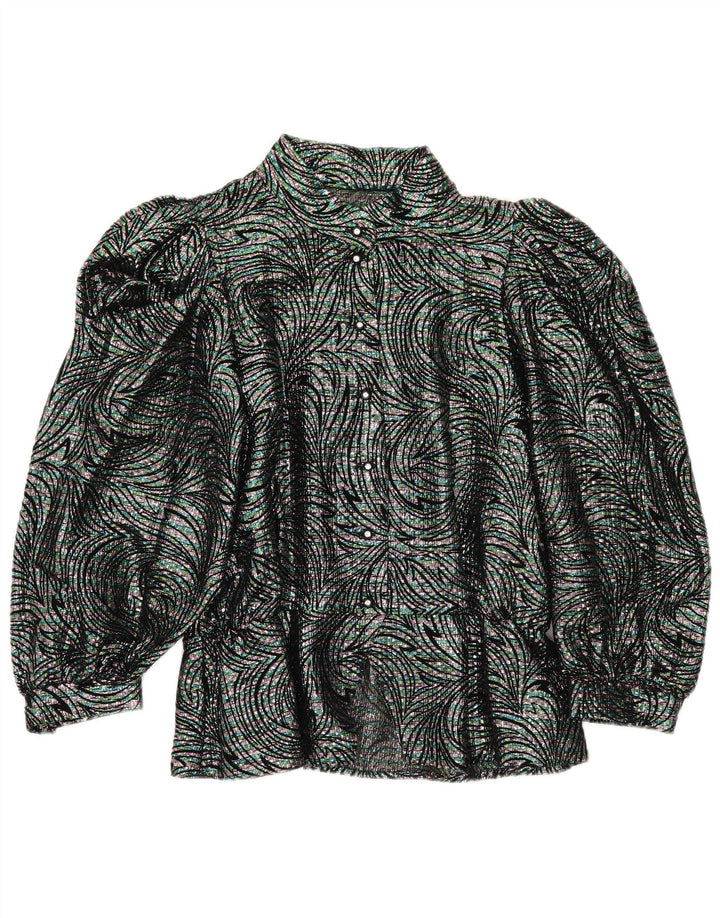 Vintage ženska košulja bluza IT 42 srednje raznobojna geometrijska