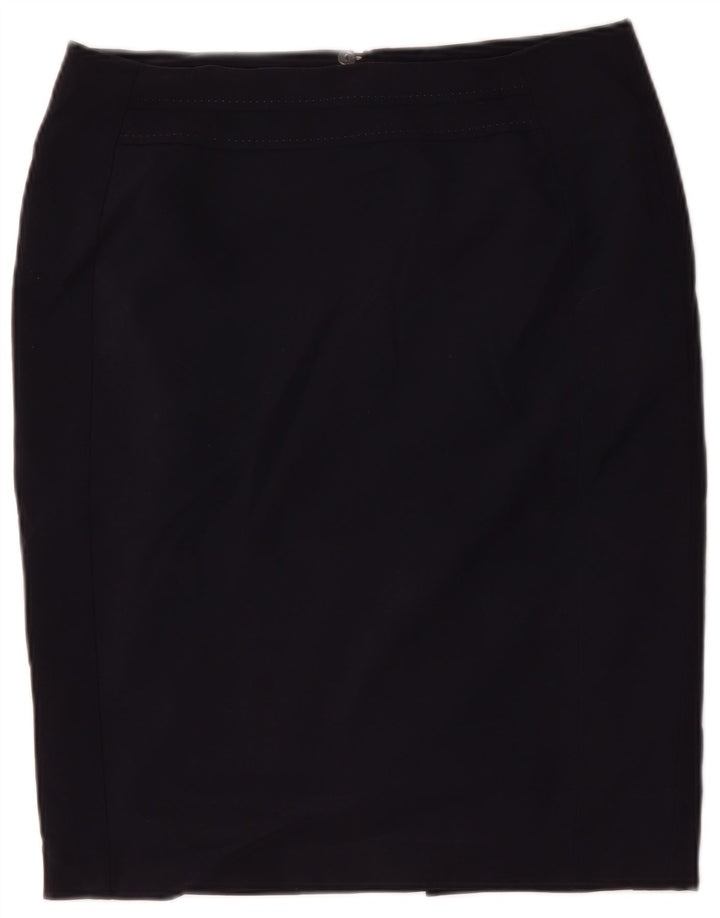 Marks & Spencer ženska pencil suknja UK 14 Large W34 tamnoplavi poliester