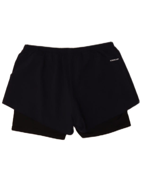Adidas ženske sportske kratke hlače Aeroready UK 12/14 srednje tamnoplave boje