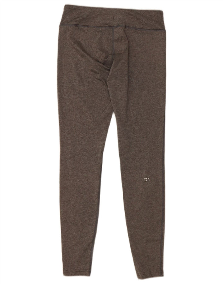 ASICS Womens Leggings UK 4 XS  Grey Polyester