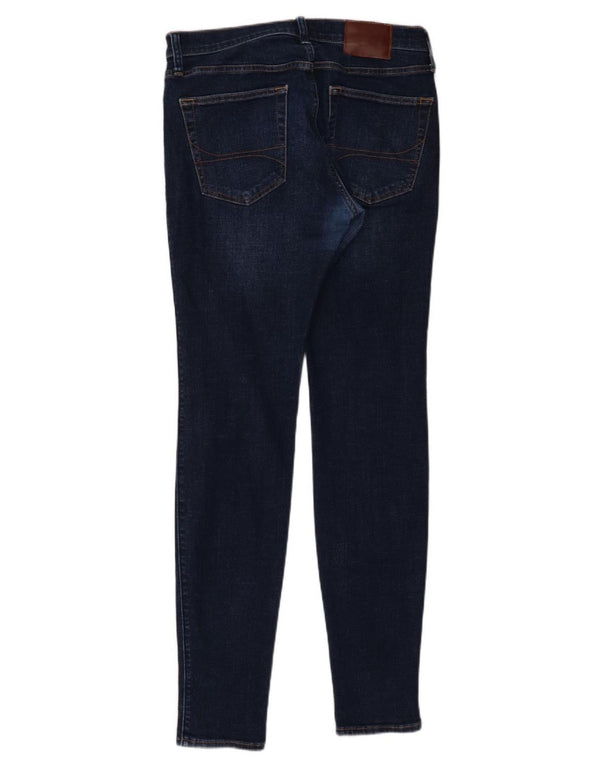 Hollister muške super uske traperice W33 L34 tamnoplavi pamuk