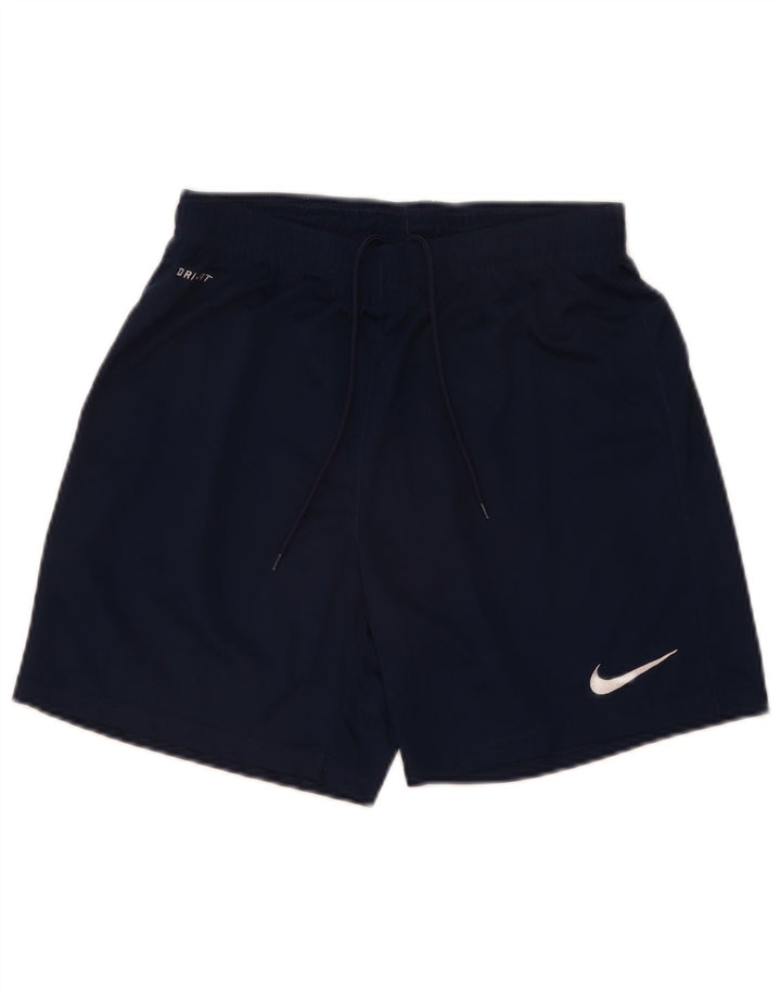 Male sportske kratke hlače Nike Dri Fit od tamnoplavog poliestera