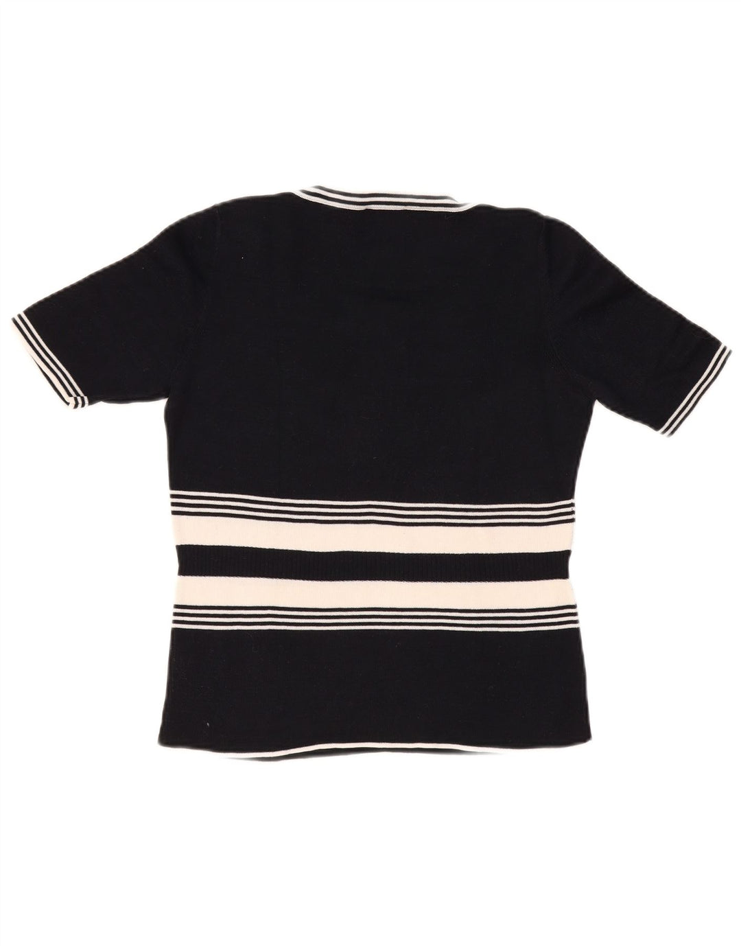 LUISA SPAGNOLI Ženski džemper s veznim izrezom UK 14 Veliki crni