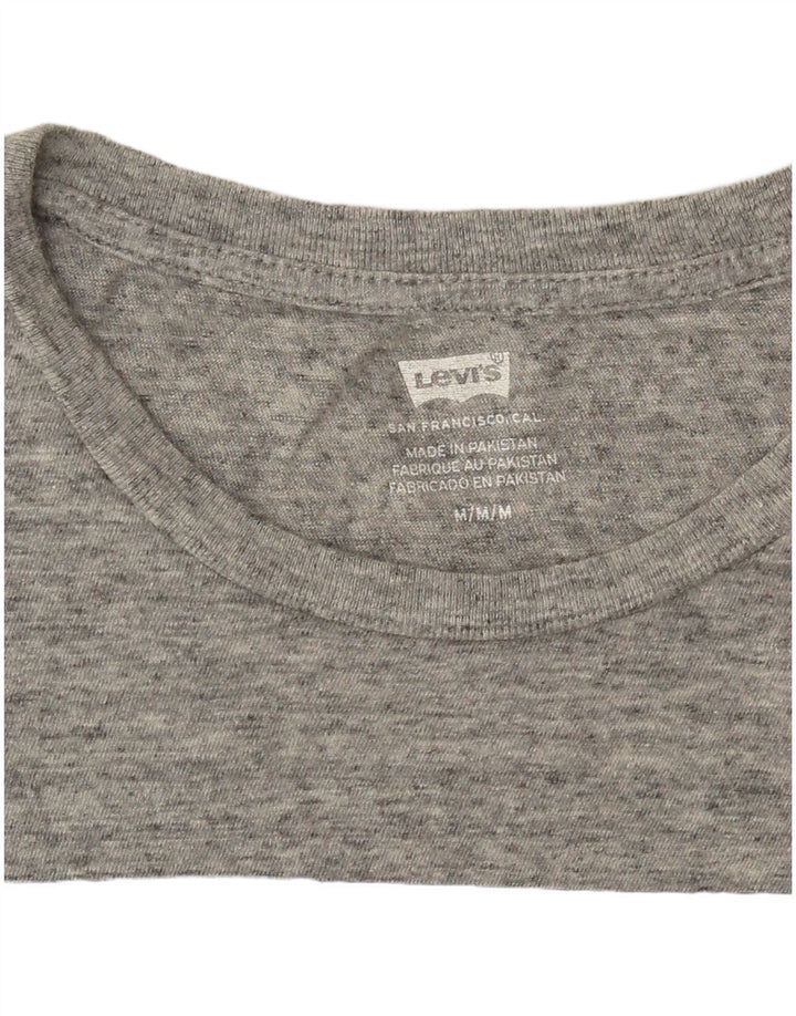 Gornja ženska majica kratkih rukava Levi's s grafičkim motivima UK 14 Medium Gray Flected Logo
