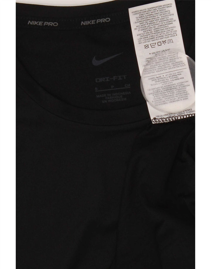 Nike Dri Fit majica kratkih rukava, mali crni poliester
