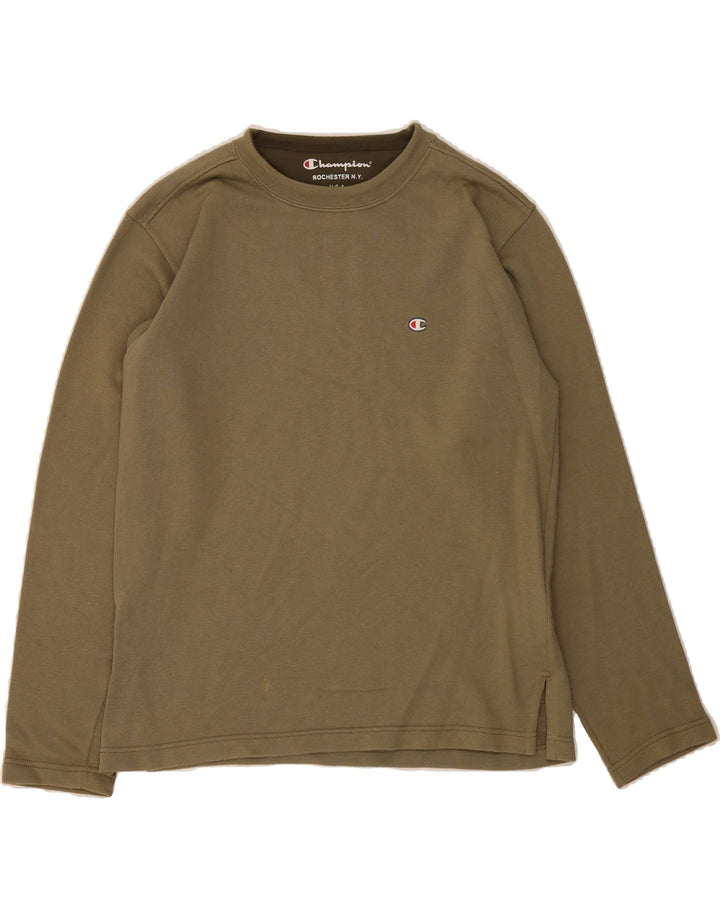 CHAMPION Mens Sweatshirt Jumper Small Brown Cotton Vintage Champion and Second-Hand Champion from Messina Hembry 