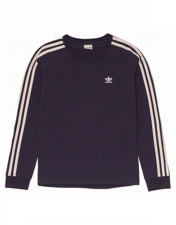 Adidas ženska majica dugih rukava UK 10 Mala tamnoplava pamuk