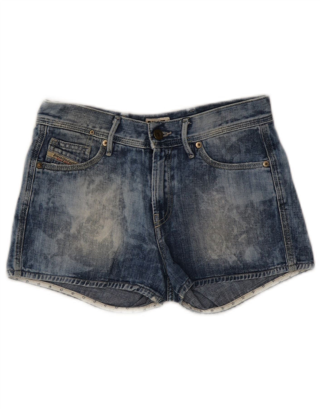 DIESEL Ženske traper hlače Acid Wash W25 XS plavi pamuk