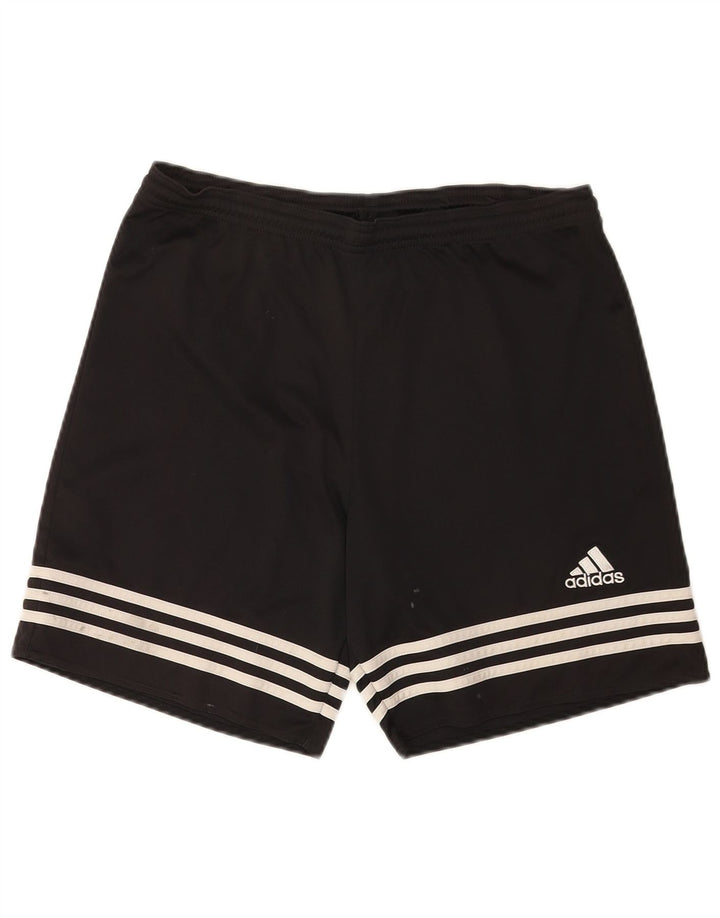 Adidas muške sportske kratke hlače Climalite srednje crne boje od poliestera