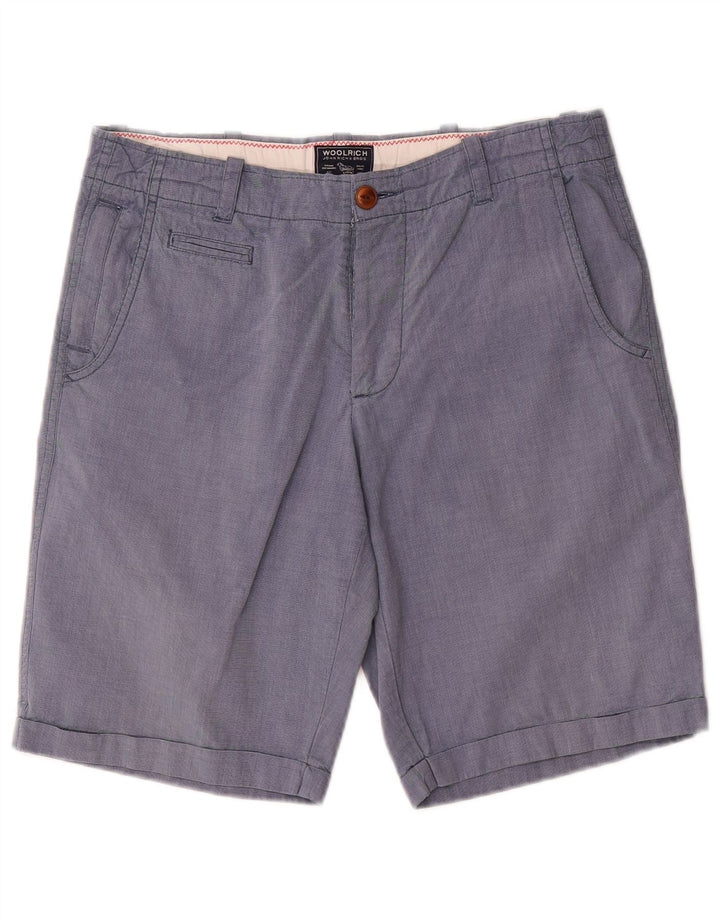 Woolrich Muške chino kratke hlače W31 Srednje plavi pamuk