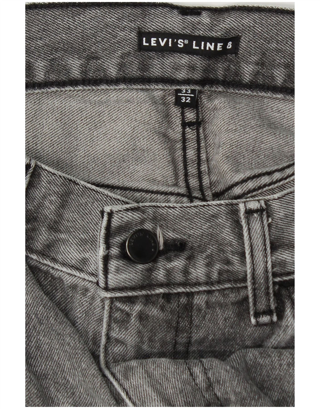 Levi's muške uske traperice W33 L32 sivi pamuk