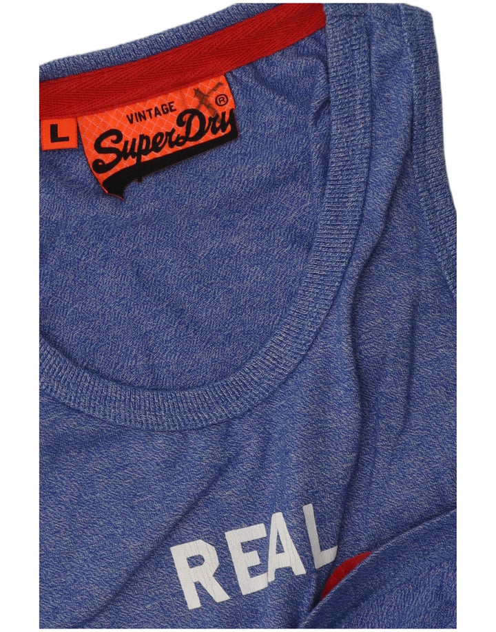 Superdry muški grafički prsluk veliki plavi