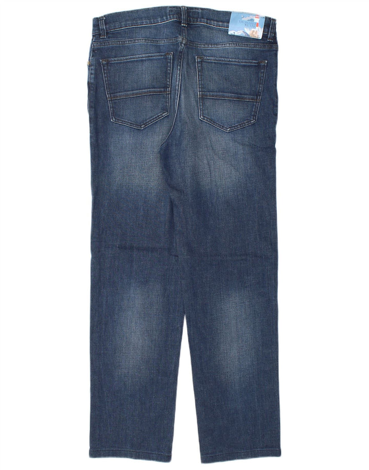 Trussardi muške ravne traperice W35 L31 plavi pamuk