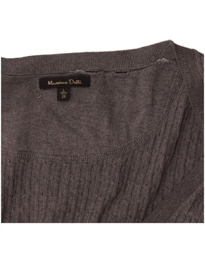 Massimo Dutti ženski kardigan pulover UK 14 veliki sivi