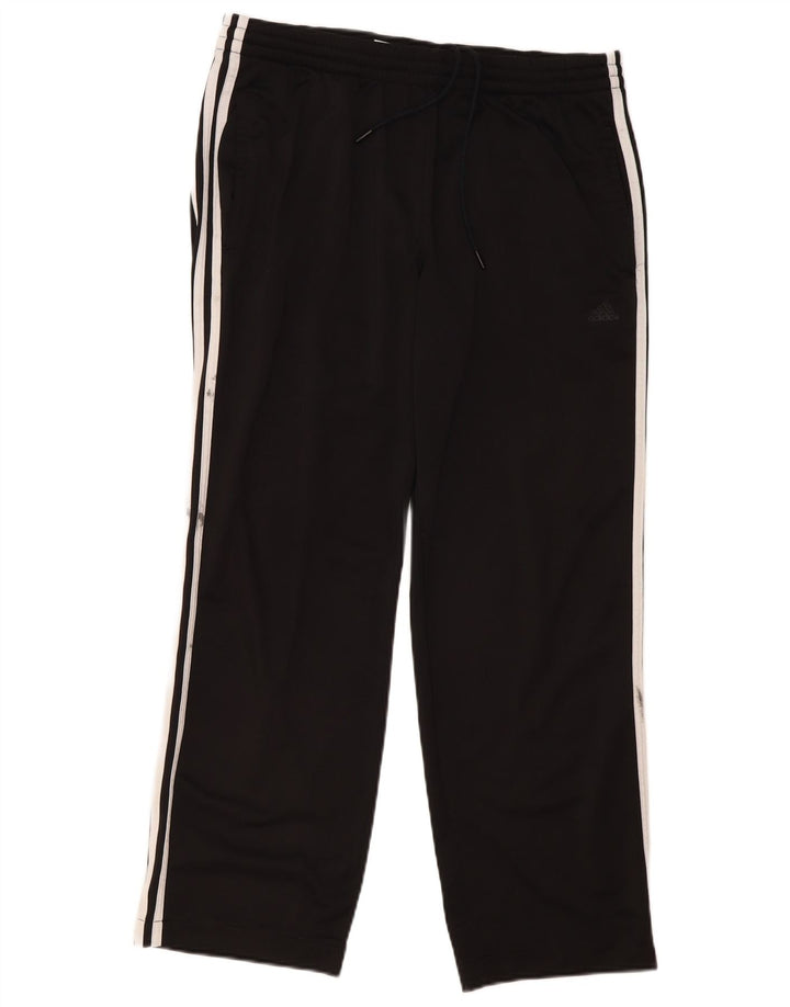 Adidas muške hlače od trenirke velike crne poliesterske
