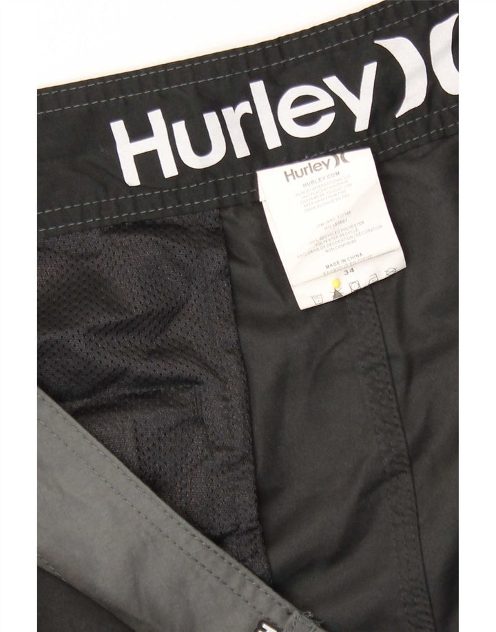 Hurley muške kratke hlače za plivanje veliki crni poliester u boji