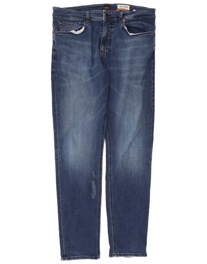 Hugo Boss Ženske Soft Motion Slim Jeans W36 L34 Plavi pamuk