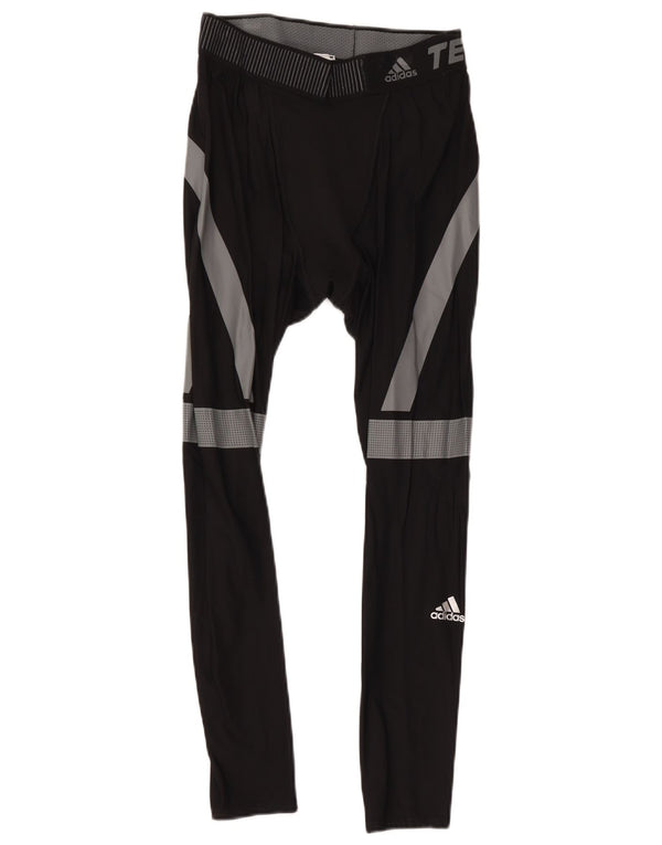 Adidas muške Tech Fit Crop Leggings Large Black Colourblock Poliamid
